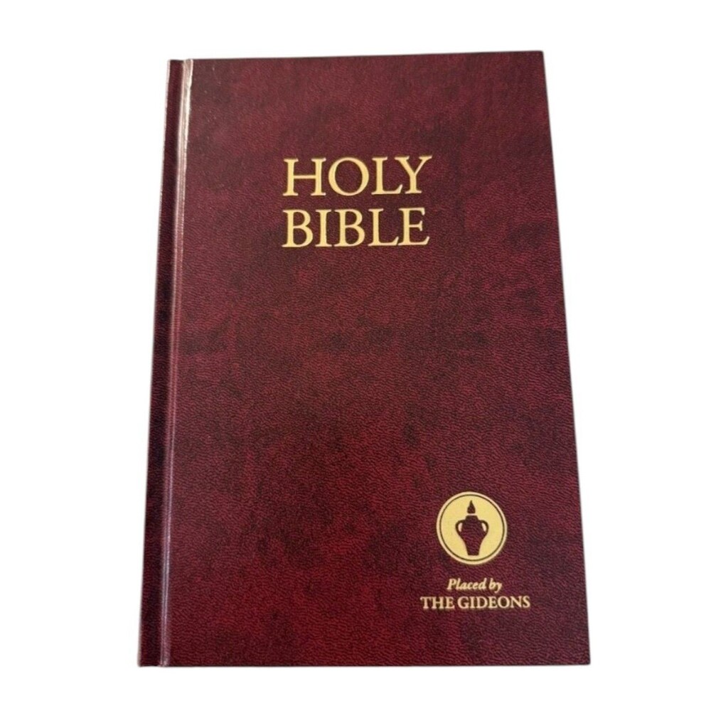 Holy Bible Placed By The Gideons English Standard Version Burgundy Hard Cover